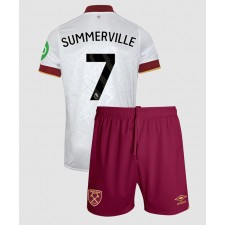 West Ham United Crysencio Summerville #7 Tredjedraktsett Barn 2024-25 Kortermet (+ korte bukser)